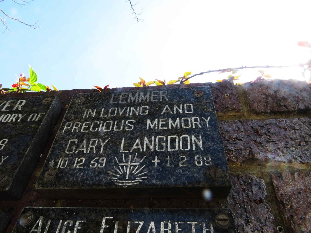 LEMMER Gary Langdon 1959-1988