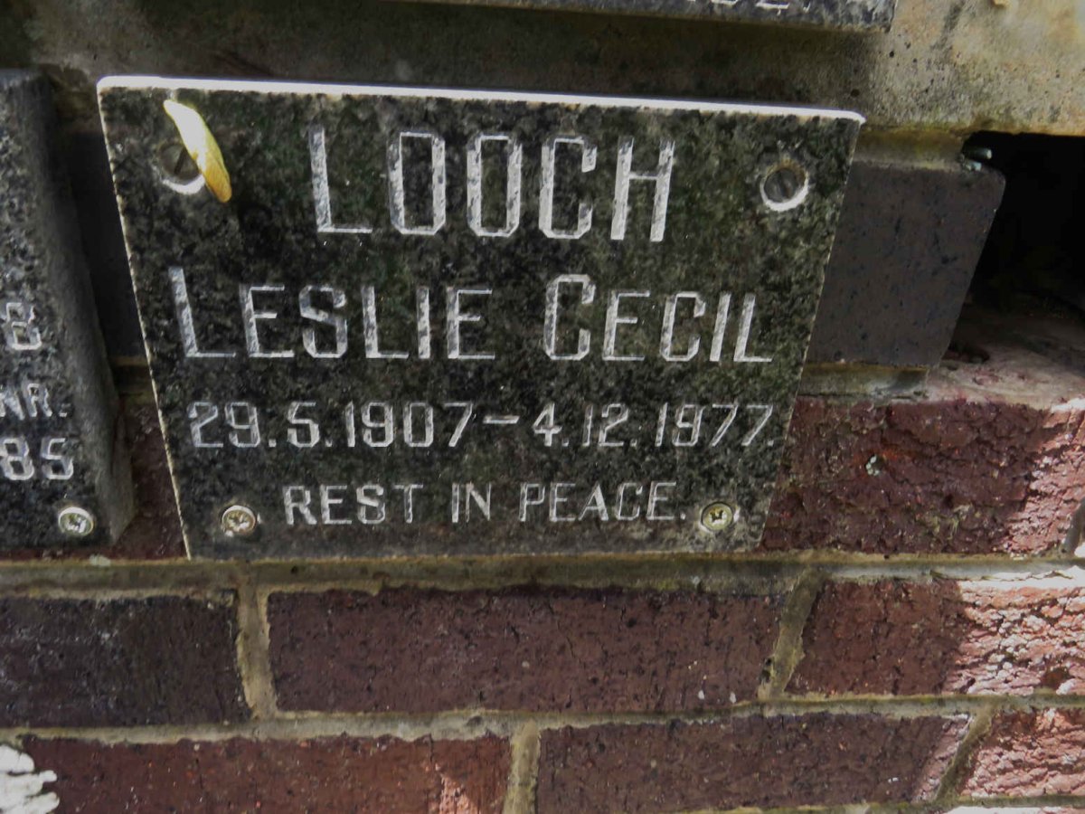 LOOCH Leslie Cecil 1907-1977
