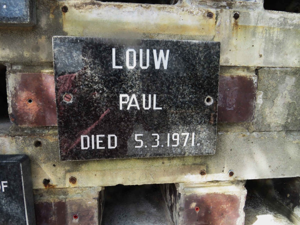 LOUW Paul -1971