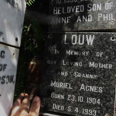 LOUW Muriel Agnes 1904-1993