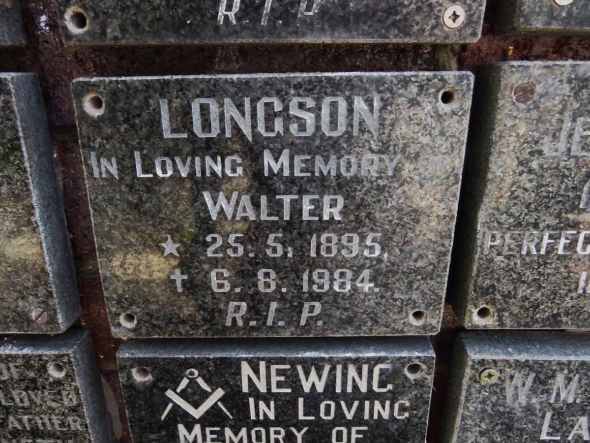 LONGSON Walter 1895-1984