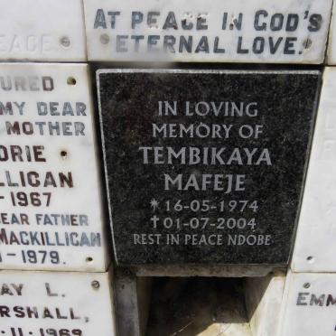 MAFEJE Tembikaya 1974-2004