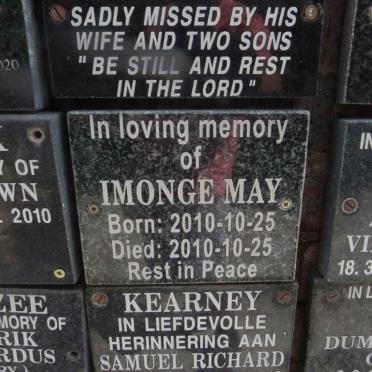 MAY Imonge 2010-2010
