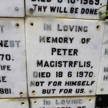 MAGISTRELIS Peter -1970