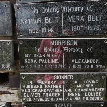 MORRISON Alexander 1892-1978 &amp; Nora Pauline 1897-1974