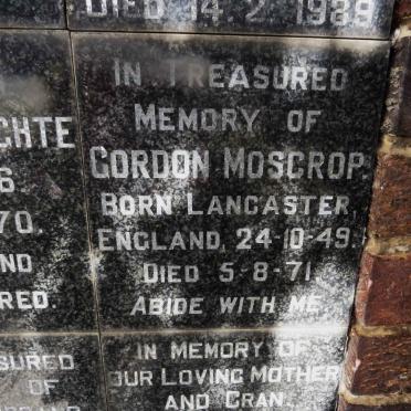 MOSCROP Gordon 1949-1971