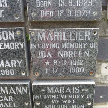 MARILLIER Ida Noreen 1912-1980