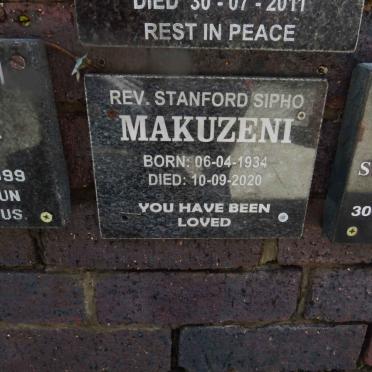 MAKUZENI Stanford Sipho 1934-2020