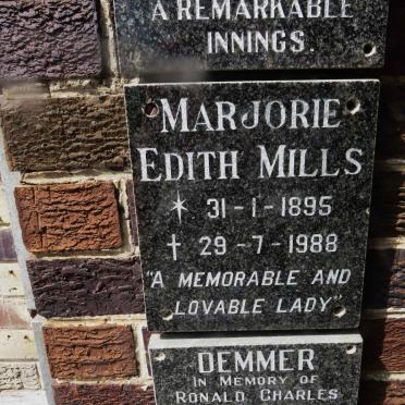MILLS Marjorie Edith 1895-1988