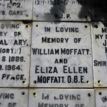 MOFFATT William &amp; Eliza Ellen
