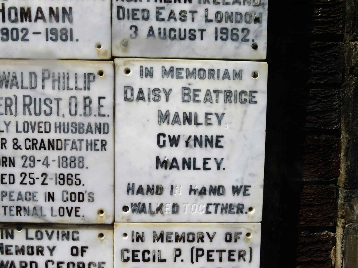 MANLEY Daisy Beatrice :: MANLEY Gwynne