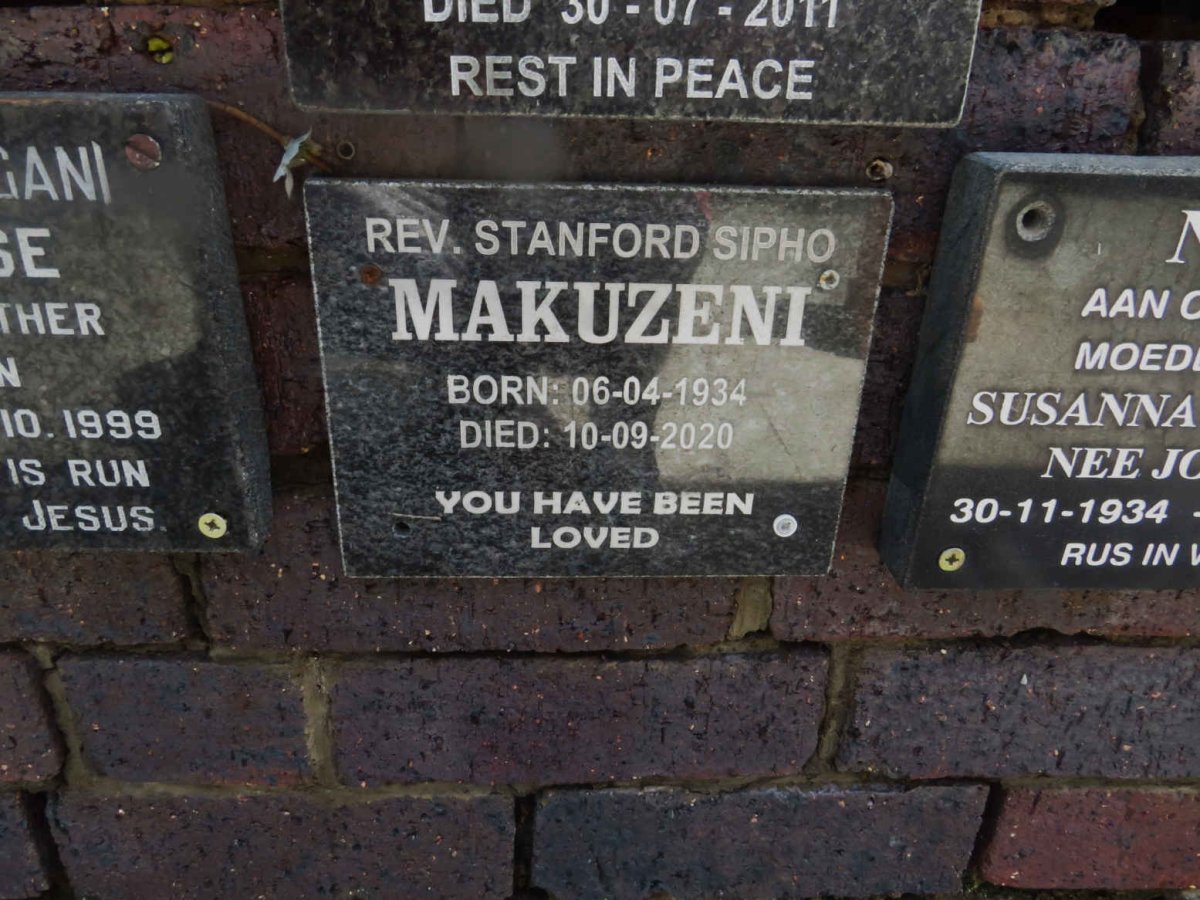 MAKUZENI Stanford Sipho 1934-2020
