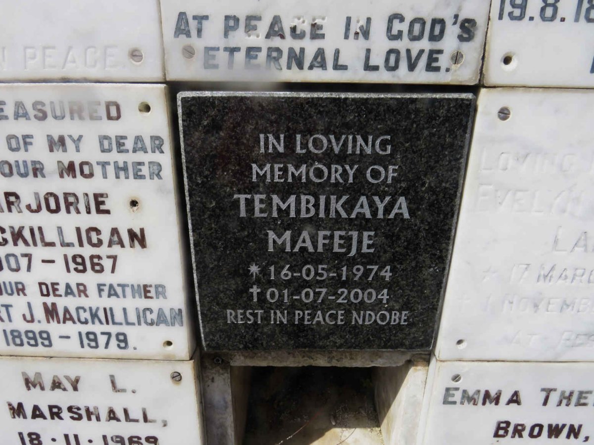 MAFEJE Tembikaya 1974-2004
