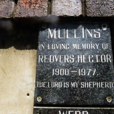 MULLINS Redvers Hector 1900-1977