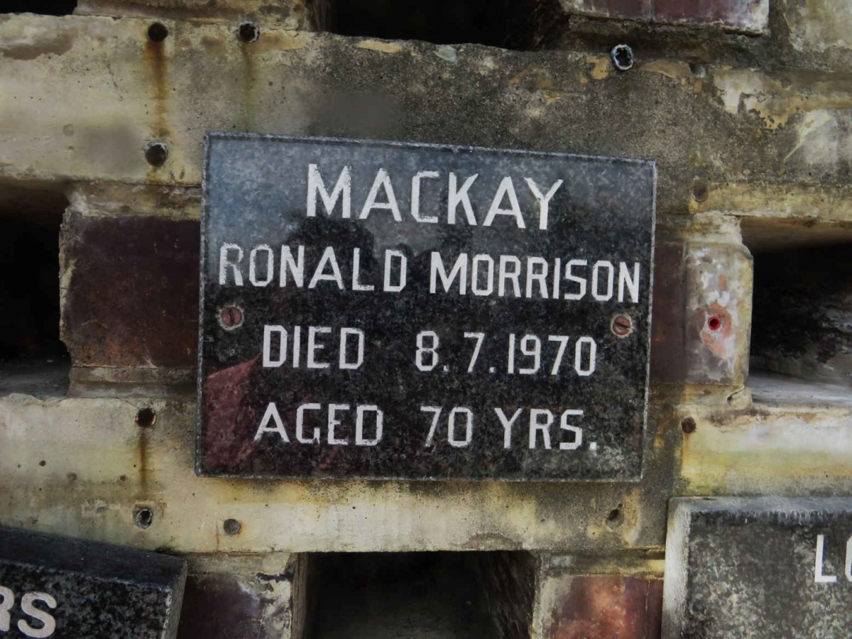 MACKAY Ronald Morrison -1970