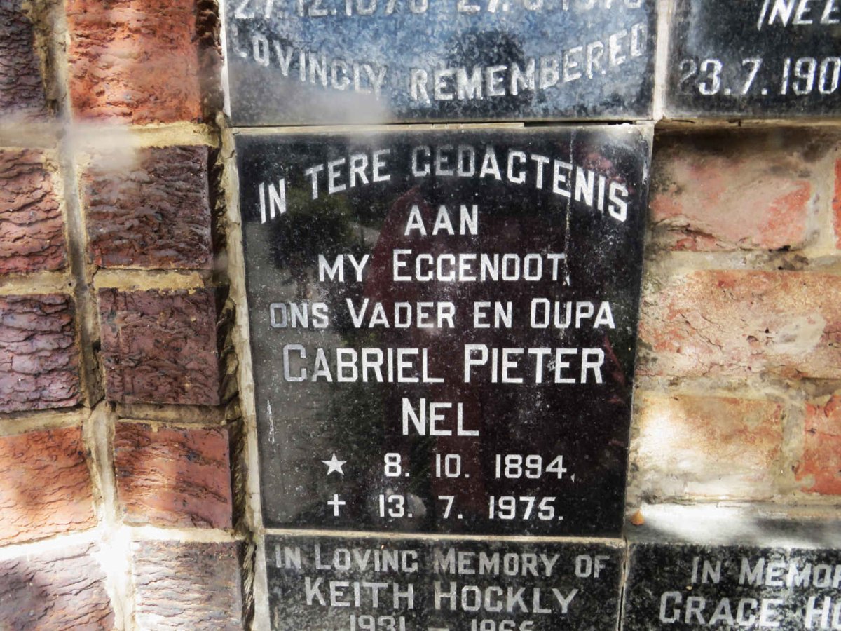 NEL Gabriel Pieter 1894-1975