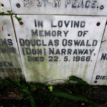 NARRAWAY Douglas Oswald -1966