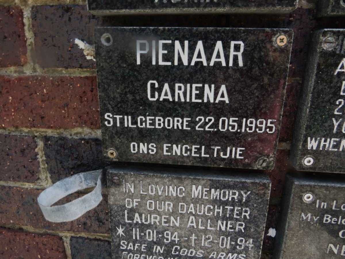 PIENAAR Cariena 1995-1995