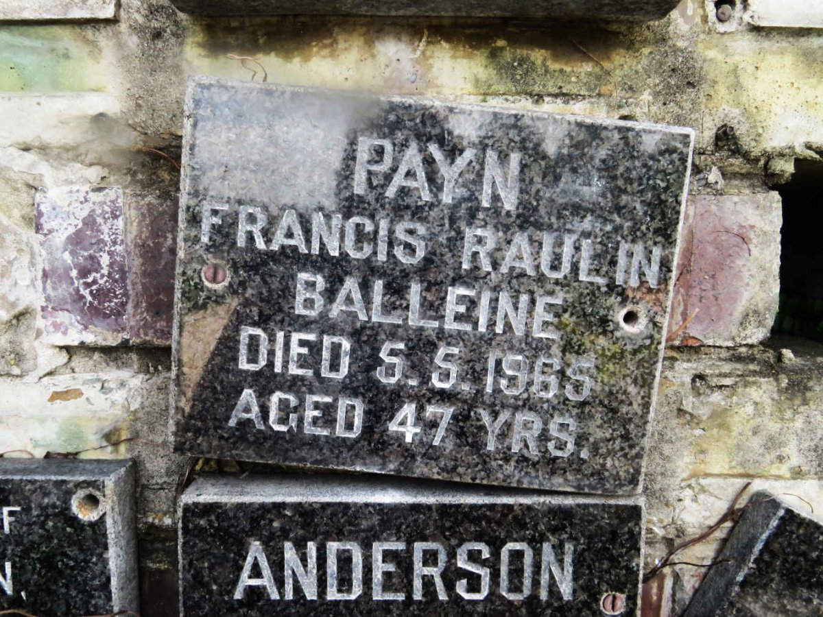 PAYN Francis Raulin Balleine -1965