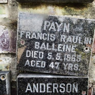 PAYN Francis Raulin Balleine -1965