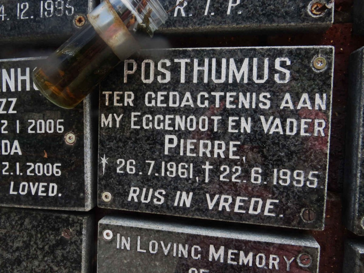 POSTHUMUS Pierre 1961-1995