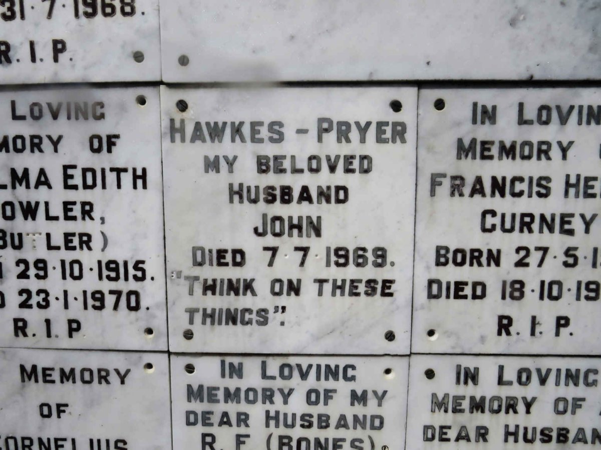 PRYER John, HAWKES -1969