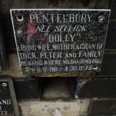 PENTELBURY Dolly nee SELLICK 1898-1977