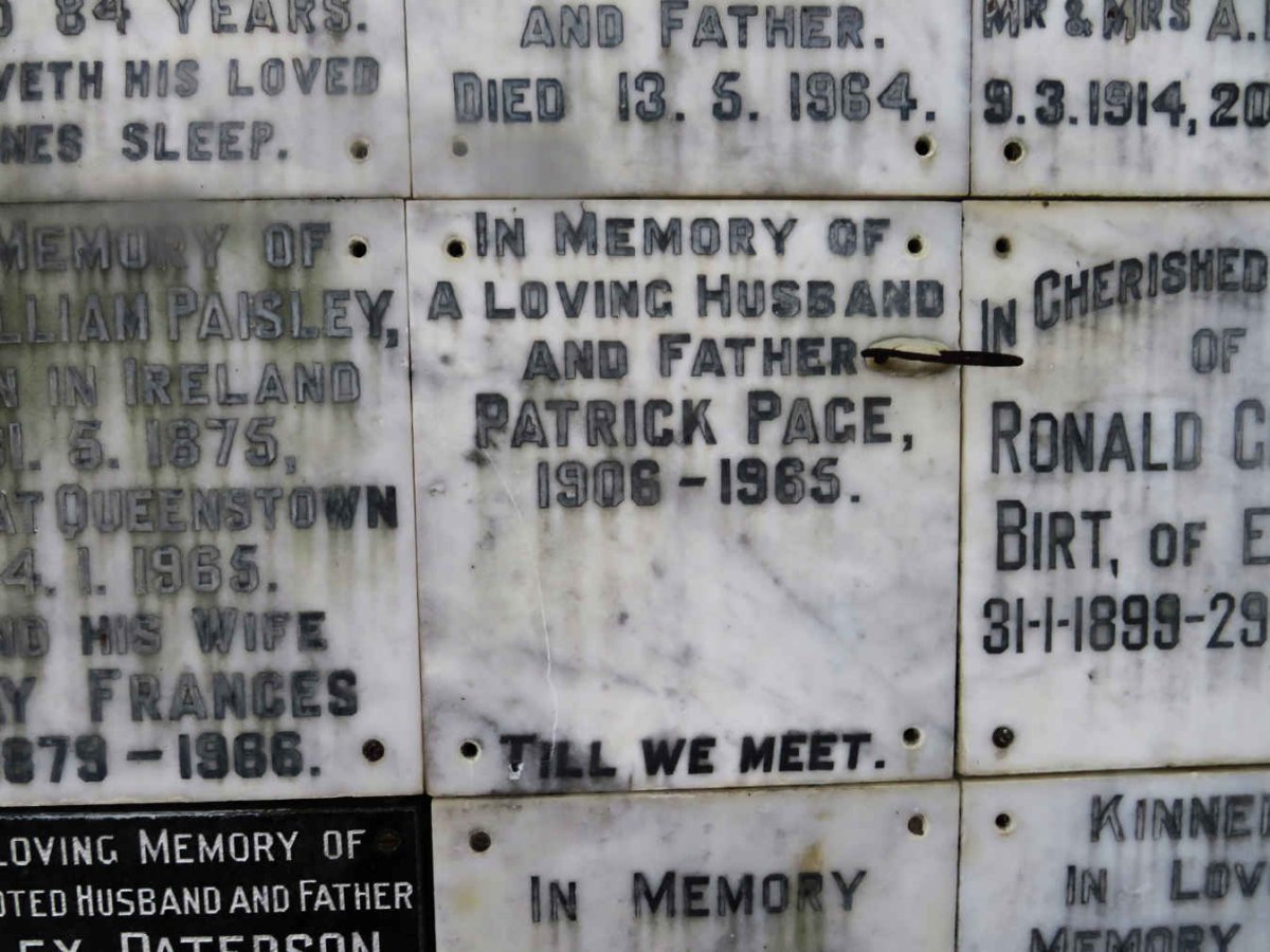 PAGE Patrick 1906-1965