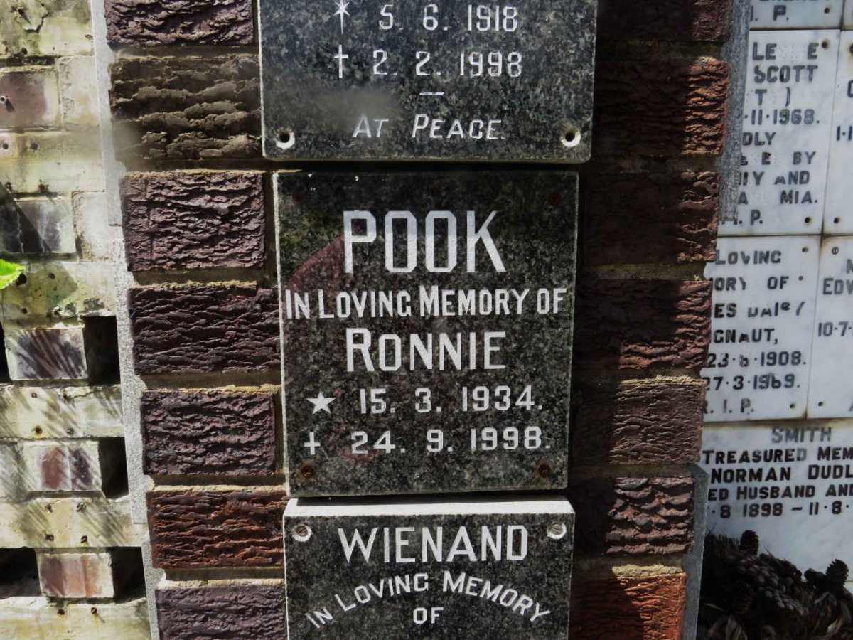 POOK Ronnie 1934-1998