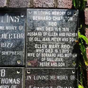 REID Bernard Charlton -1976 &amp; Ellen Mary -2015