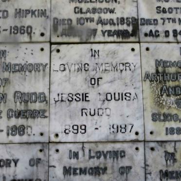 RUDD Jessie Louisa 1899-1987