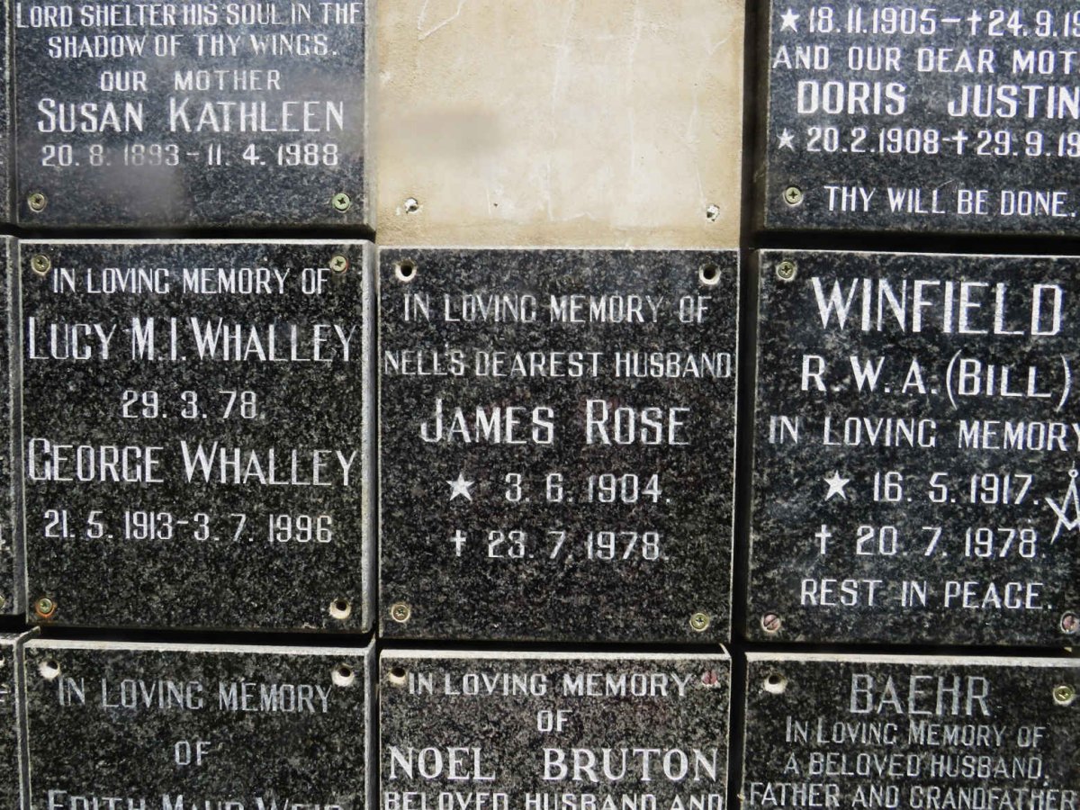ROSE James 1904-1978