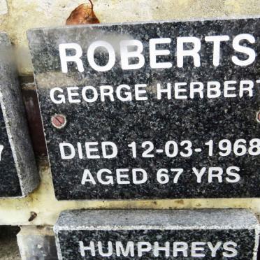 ROBERTS George Herbert -1968