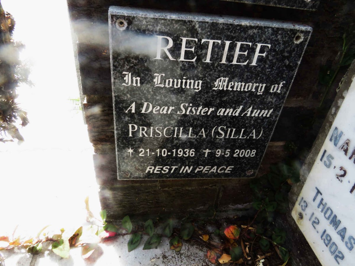 RETIEF Priscilla 1936-2008