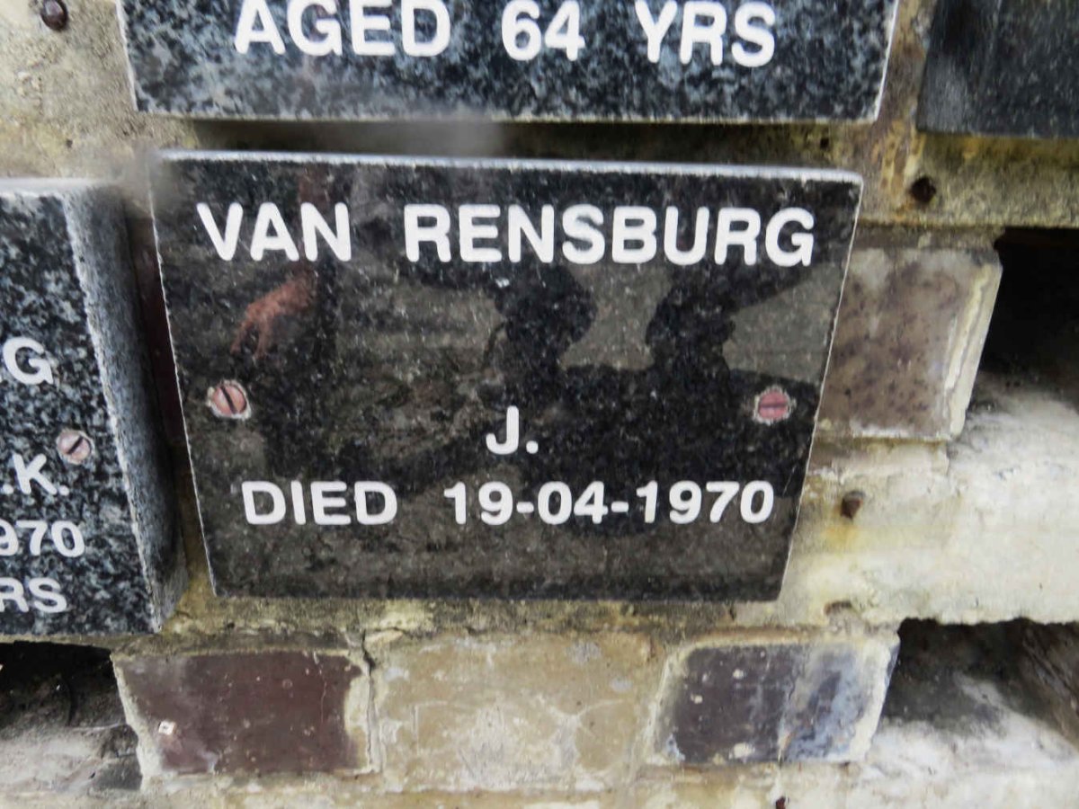 RENSBURG J., van -1970