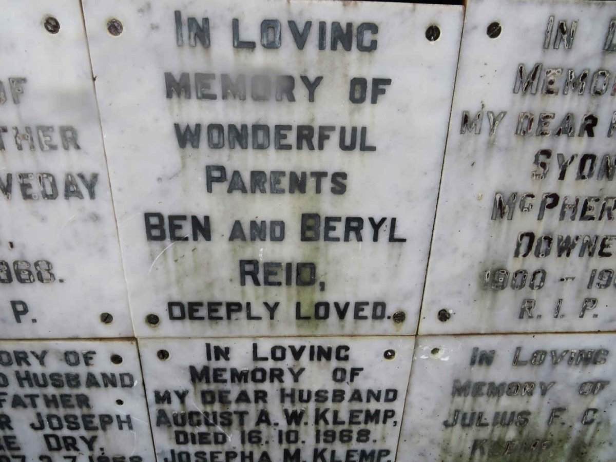 REID Ben &amp; Beryl