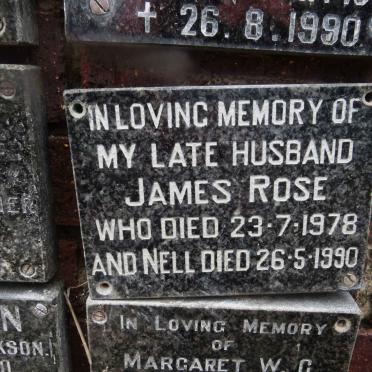 ROSE James -1978 &amp; Nell -1990