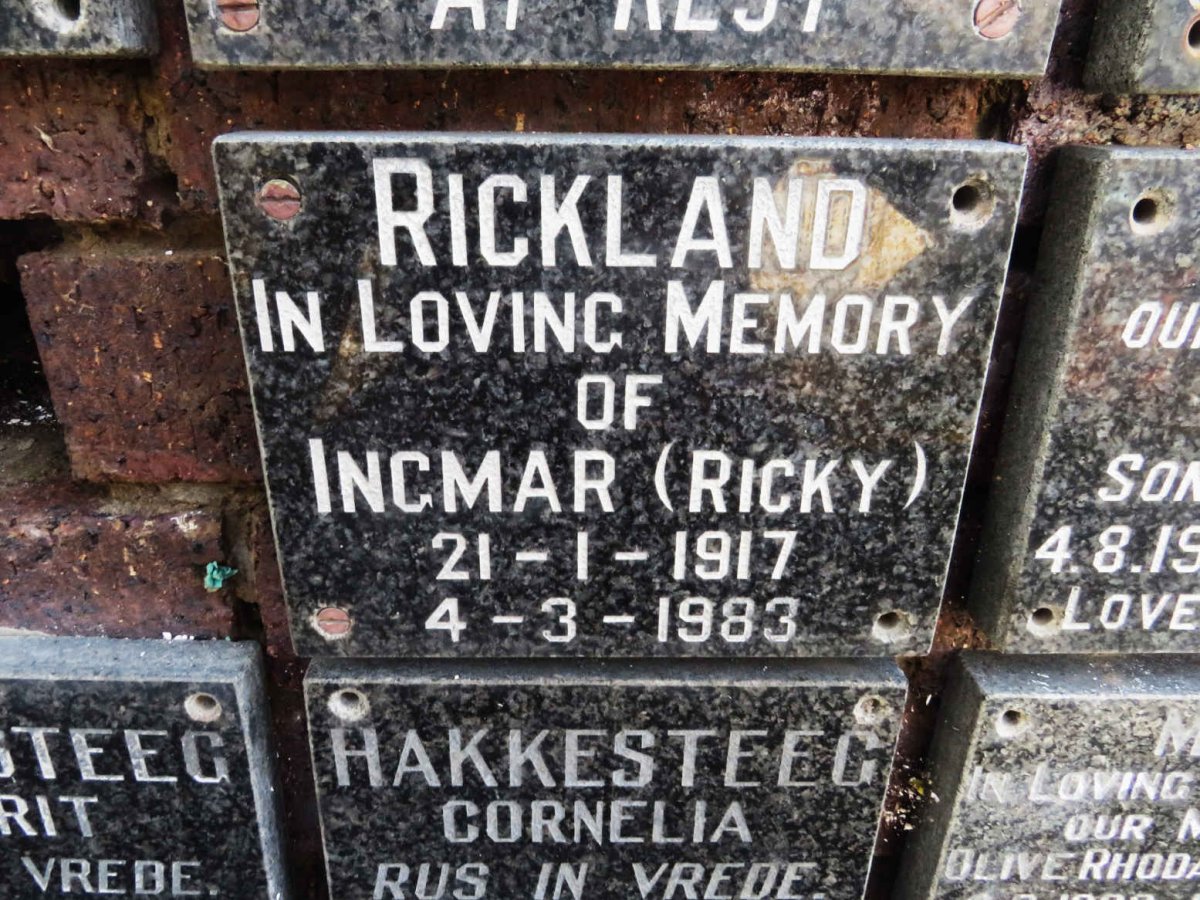 RICKLAND Ingmar 1917-1983