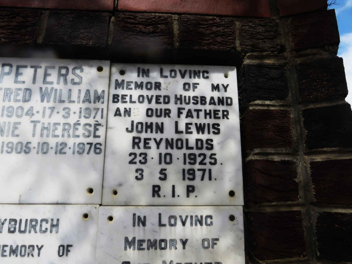 REYNOLDS John Lewis 1925-1971