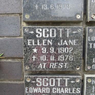 SCOTT Ellen Jane 1902-1978