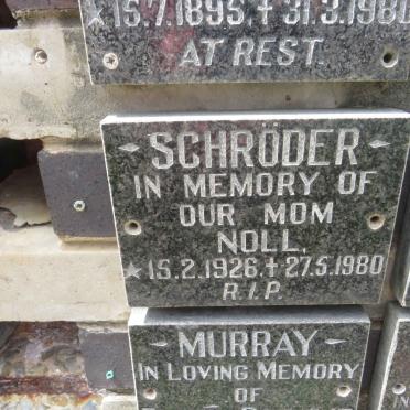 SCHRODER Noll 1926-1980