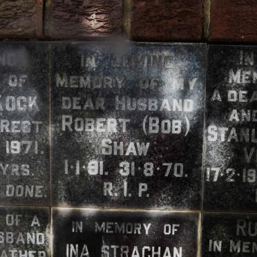SHAW Robert 1891-1970