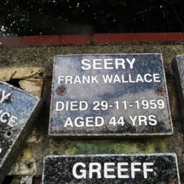 SEERY Frank Wallace -1959