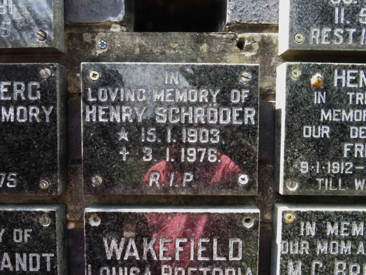 SCHRODER Henry 1903-1976