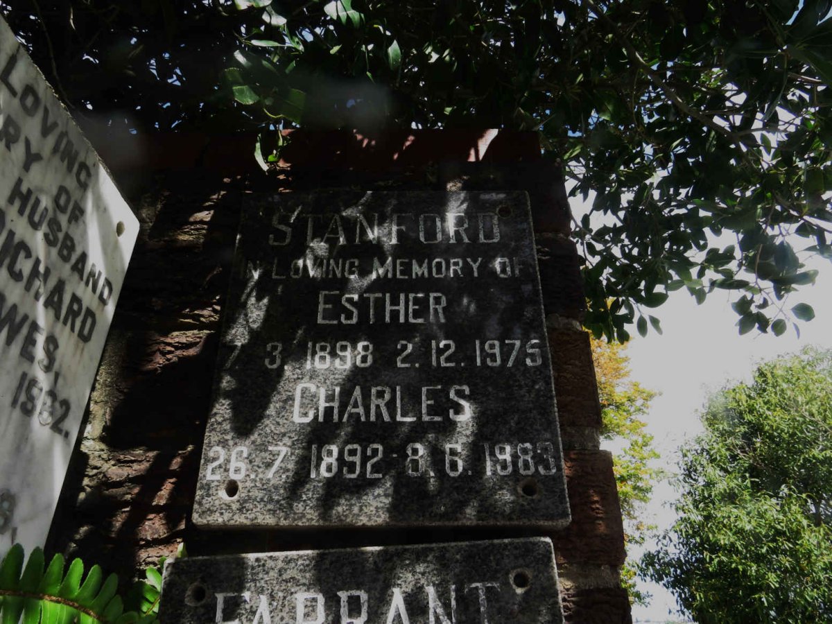 STANFORD Charles 1892-1983 &amp; Esther 1898-1975