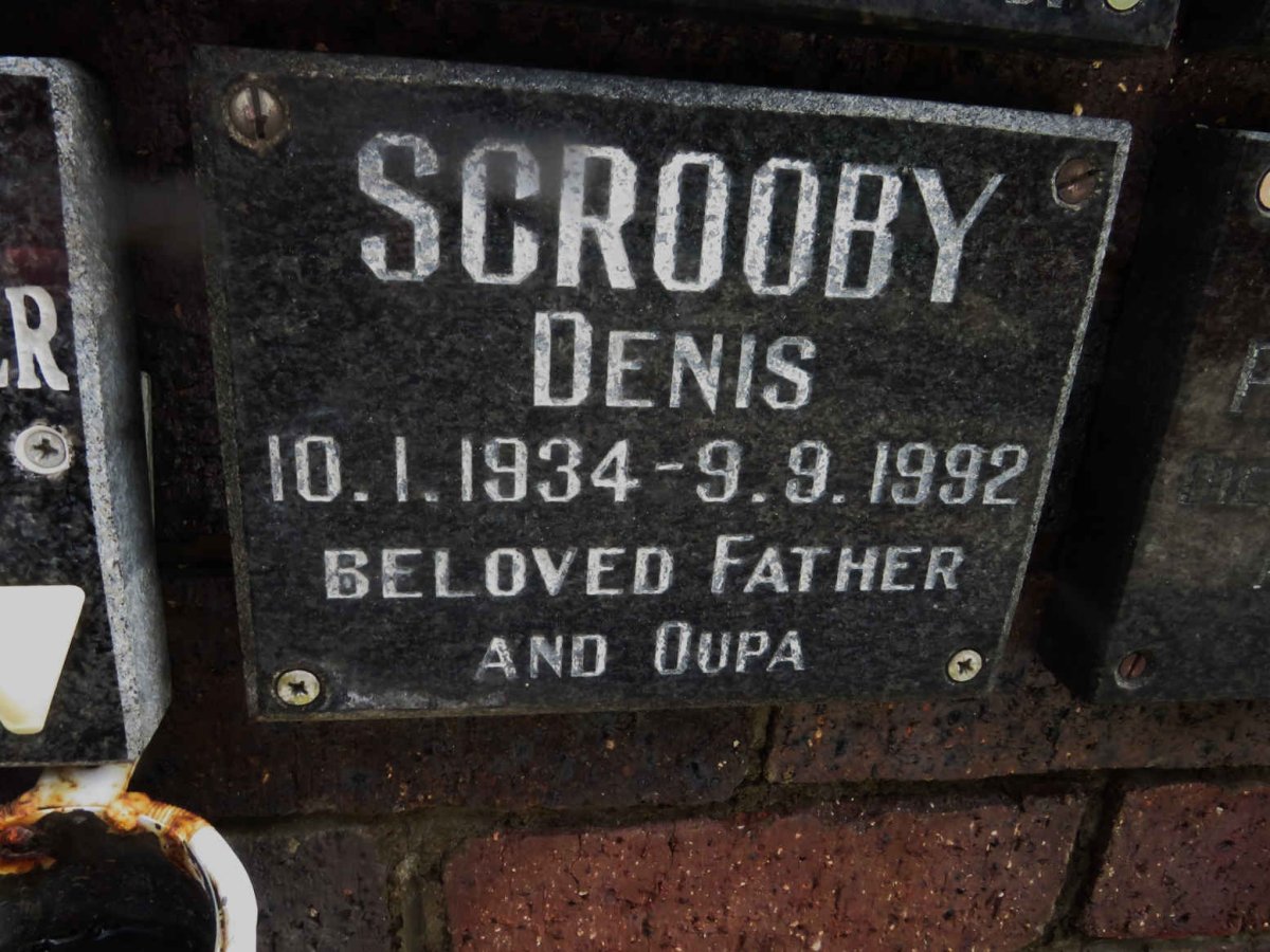 SCROOBY Denis 1934-1992