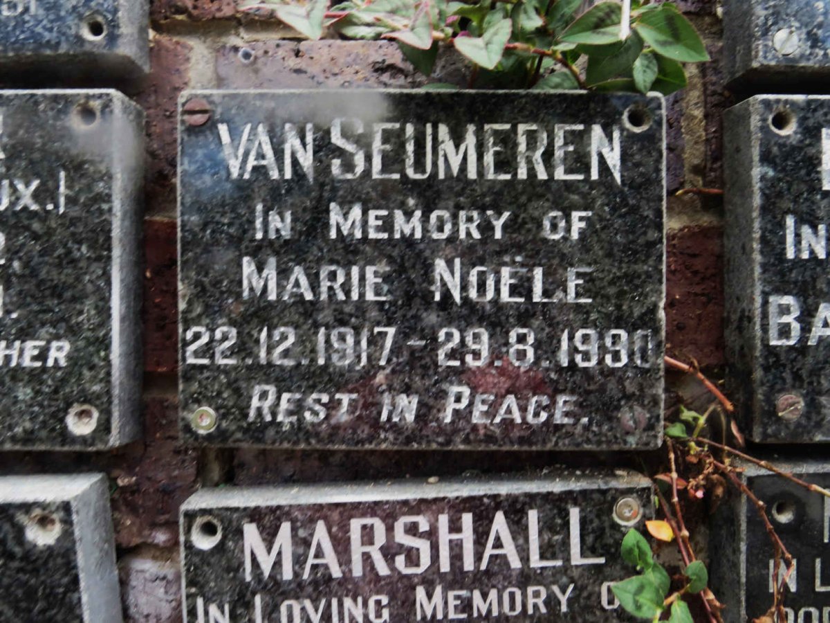 SEUMEREN Marie Noele, van 1917-1990