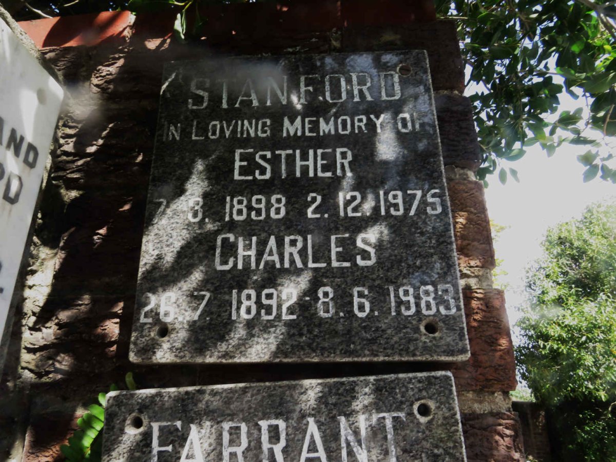 STANFORD Charles 1892-1983 &amp; Esther 1898-1975