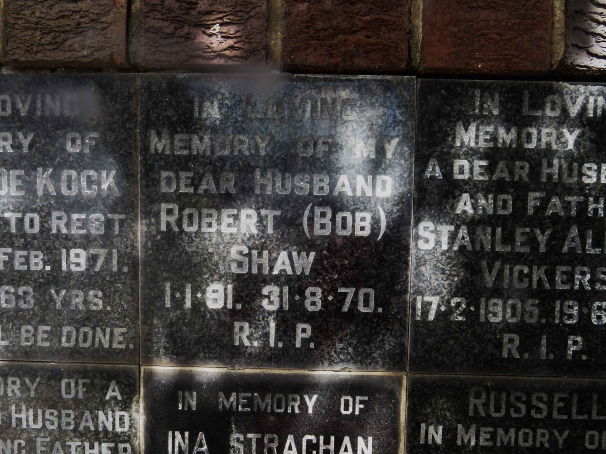 SHAW Robert 1891-1970