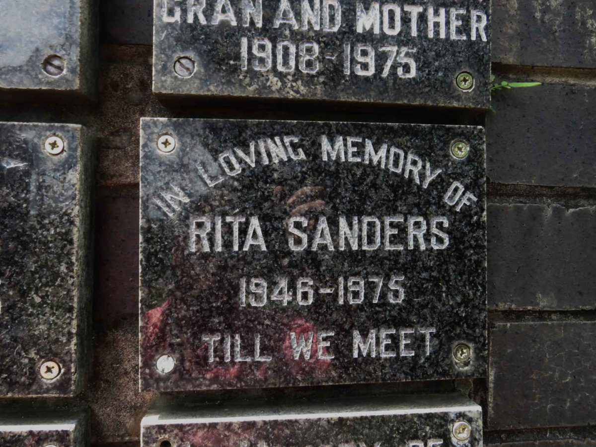 SANDERS Rita 1946-1975